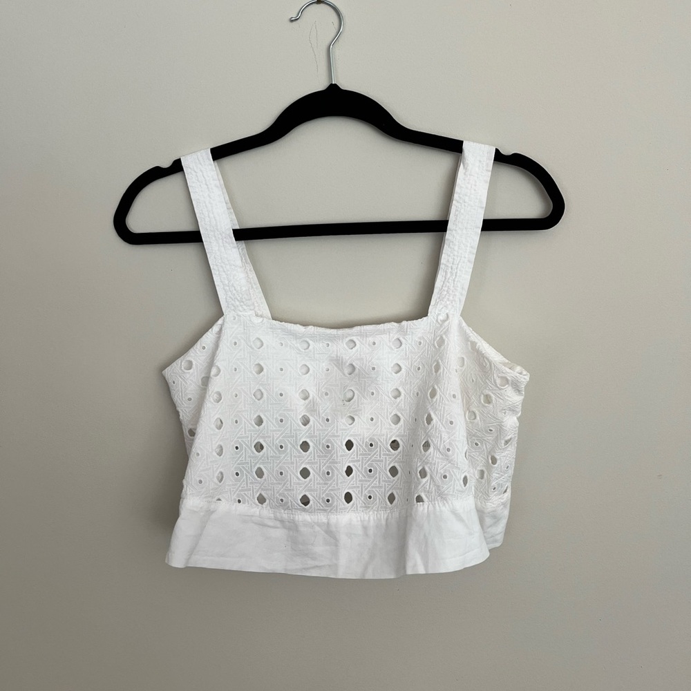 Eyelet Crop Top
